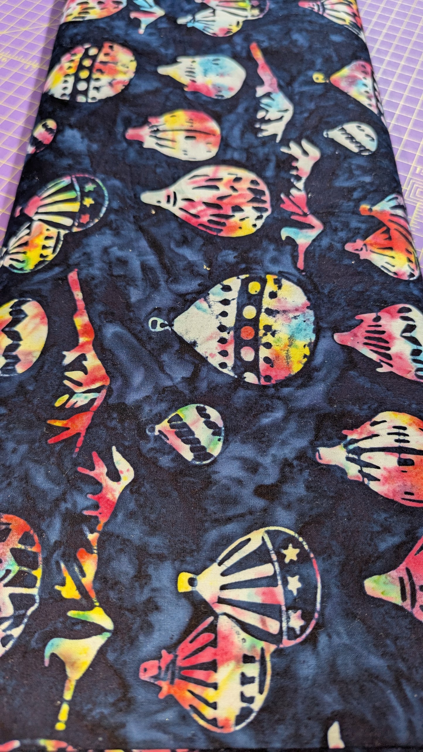 Banyan Batiks Taking Flight Midnight / Meter
