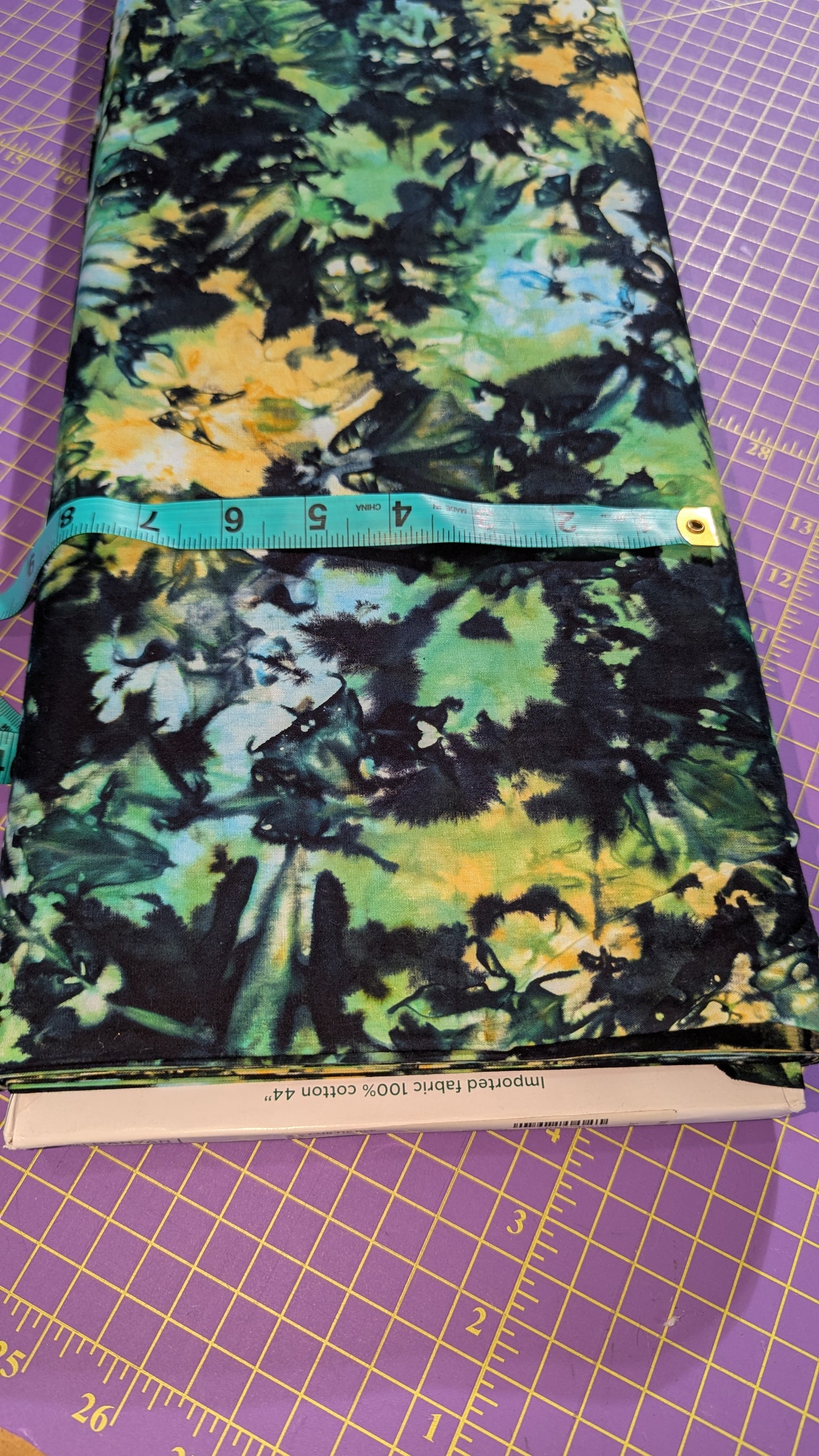 Banyan Batiks Tie Dye Limelight / Meter