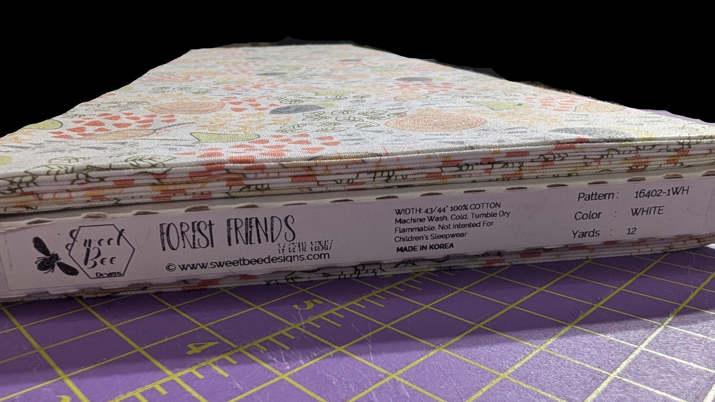 Sweet Bee Forest Friends White / Meter