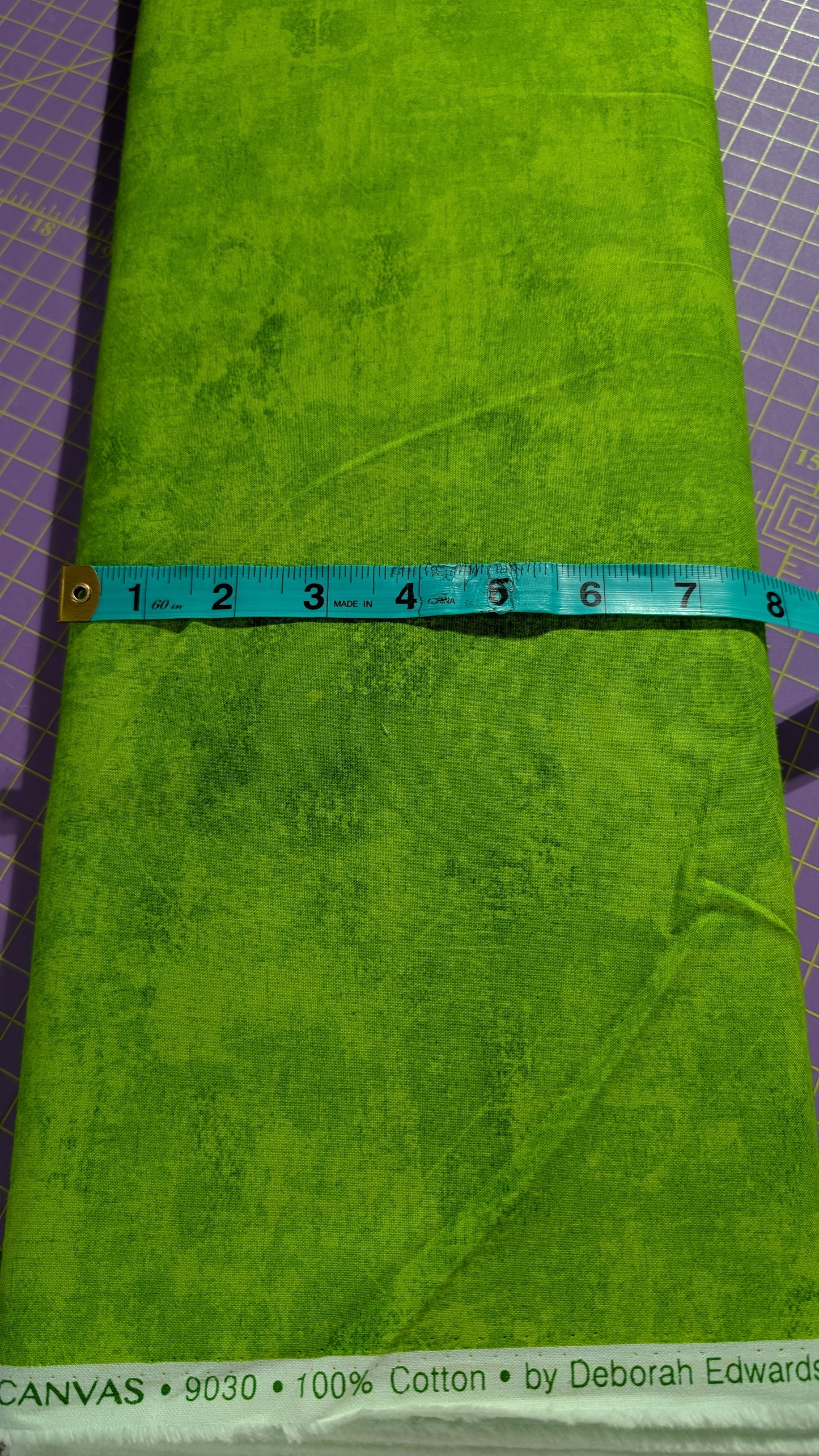 Northcott Canvas Lime Twist / Meter