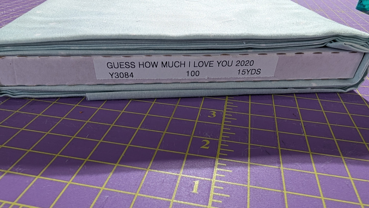 Guess How Much I Love You - Snow Dots in Light Turquoise / Meter