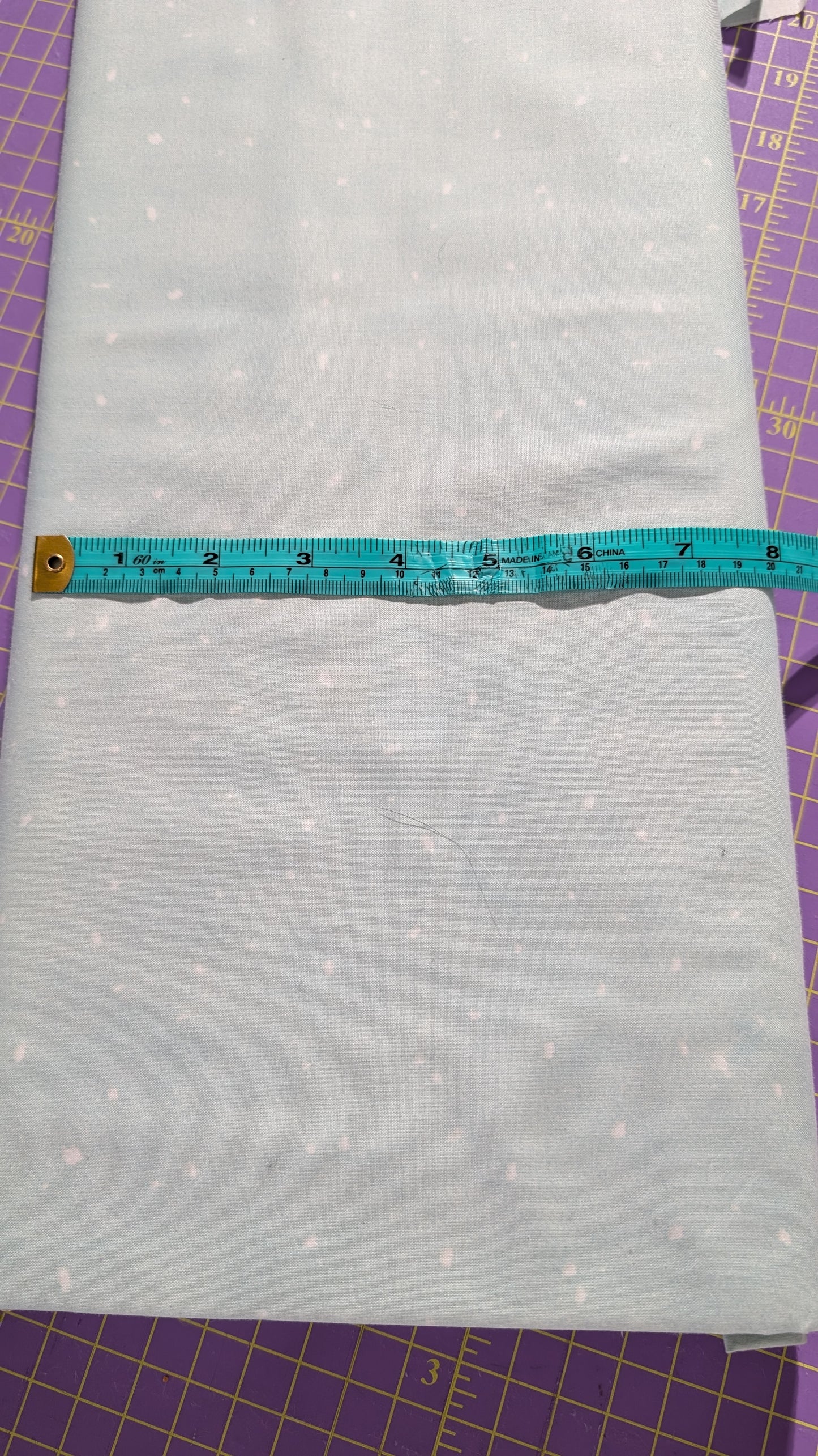 Guess How Much I Love You - Snow Dots in Light Turquoise / Meter