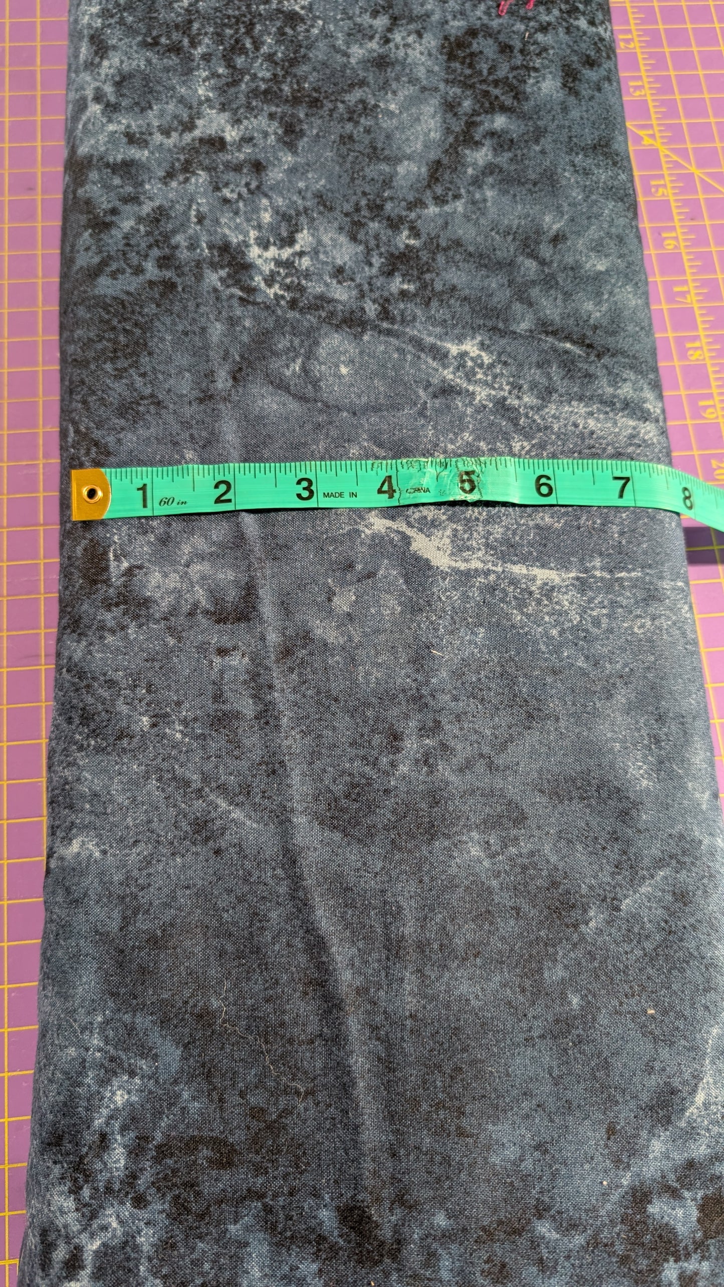 Northcott Stonehenge Navy Marble Wide Back 108" / Meter
