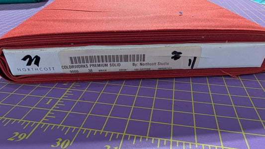 Northcott Colorworks Premium Solid Brick / Meter