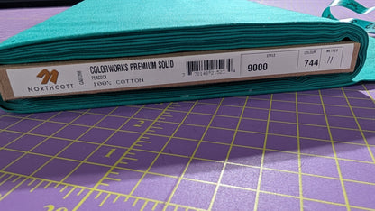 Northcott Color Works Premium Solid Peacock / Meter