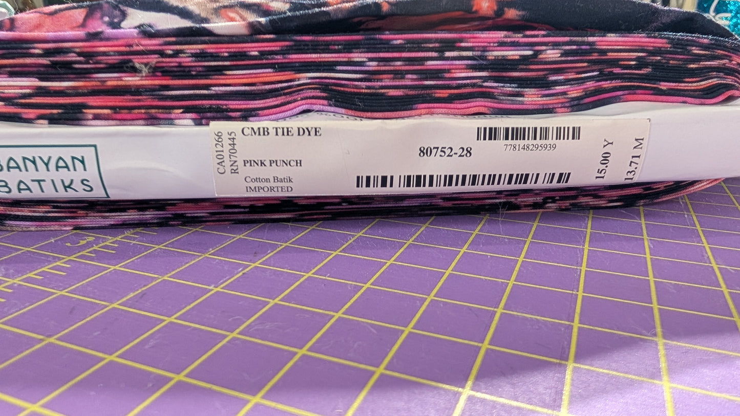 Banyan Batiks Pink Punch / Meter